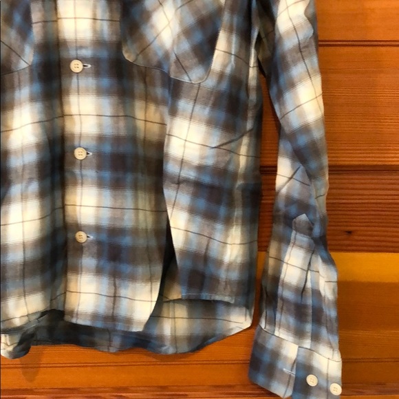 Vintage Ralph Lauren plaid tartan pocket relaxed flannel long sleeve button down - Picture 5 of 9